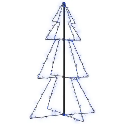 Arbre de Noël cône 160 LED d'intérieur/d'extérieur 78x120 cm 2