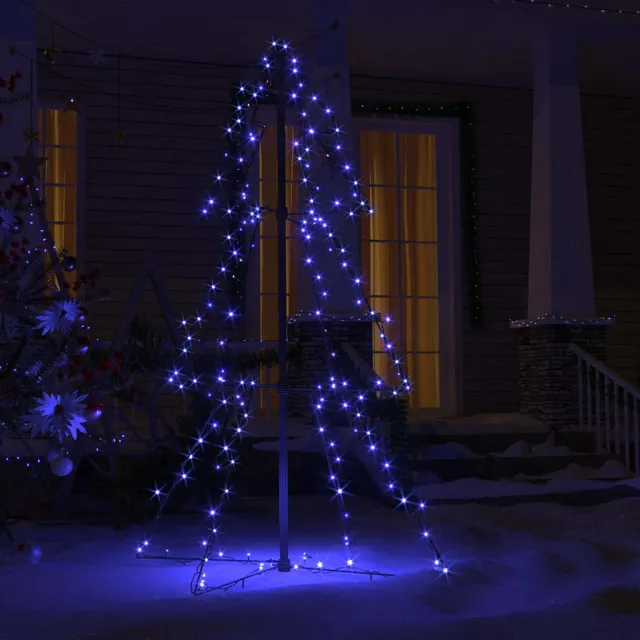 Arbre de Noël cône 160 LED d'intérieur/d'extérieur 78x120 cm