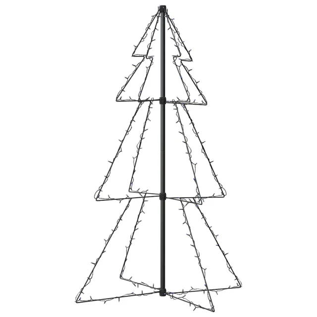 Arbre de Noël cône 160 LED d'intérieur/d'extérieur 78x120 cm