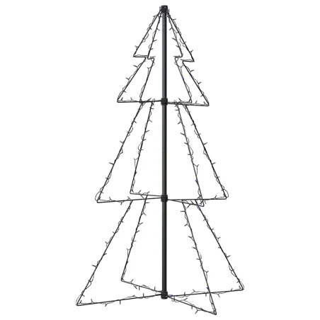 Arbre de Noël cône 160 LED d'intérieur/d'extérieur 78x120 cm