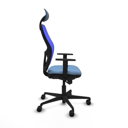 Sedia Ufficio con Poggiatesta Jorquera Piqueras y Crespo 1D036N1 Blu c 2