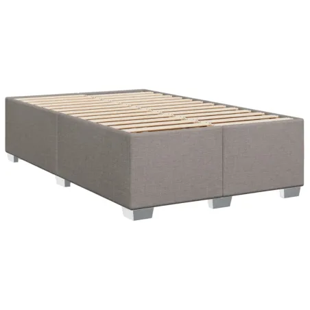 Sommier à lattes de lit avec matelas Taupe 90x190 cm Tissu