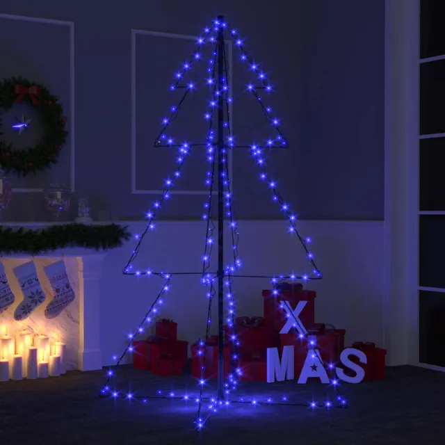 Arbre de Noël cône 200 LED d'intérieur/d'extérieur 98x150 cm