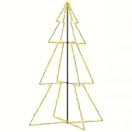 Arbre de Noël cône 240 LED d'intérieur/d'extérieur 118x180 cm