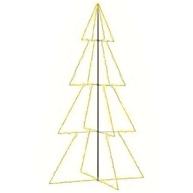 Arbre de Noël cône 360 LED d'intérieur/d'extérieur 143x250 cm