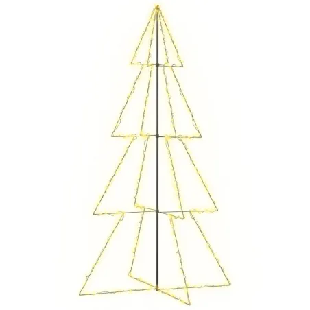 Arbre de Noël cône 360 LED d'intérieur/d'extérieur 143x250 cm