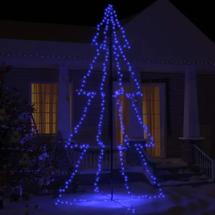 Arbre de Noël cône 360 LED d'intérieur/d'extérieur 143x250 cm