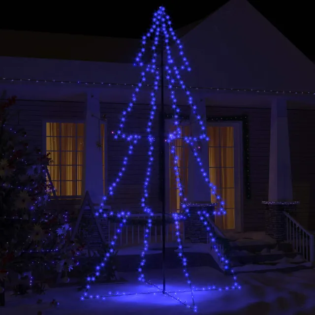 Arbre de Noël cône 360 LED d'intérieur/d'extérieur 143x250 cm