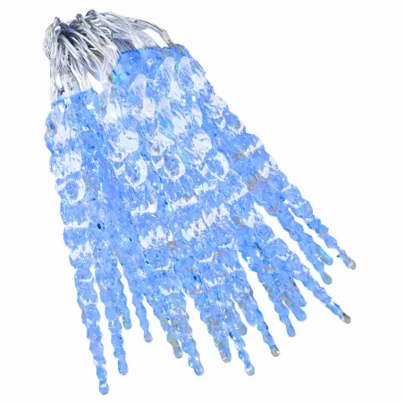 Guirlande lumineuse à glaçons de Noël 40 pcs Bleu Acrylique