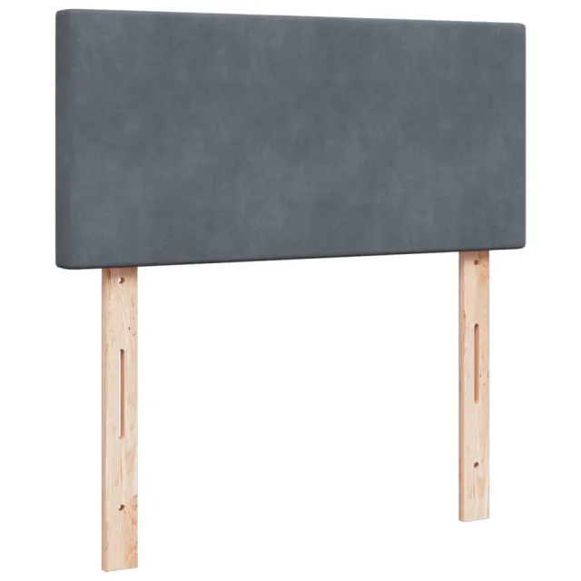 Sommier à lattes de lit avec matelas Gris foncé 100x200 cm