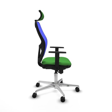 Sedia Ufficio con Poggiatesta Piqueras y Crespo 1D086N2 Verde 2