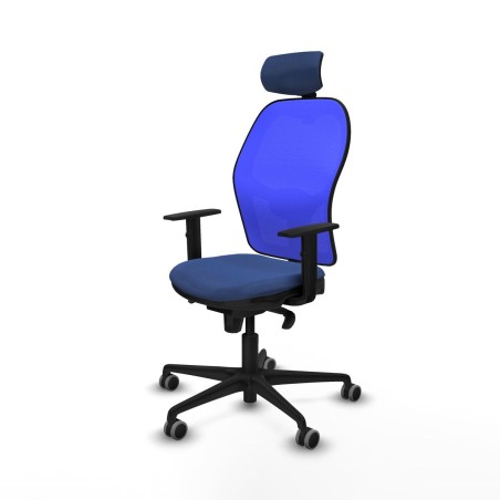Bürostuhl mit Kopfstütze Piqueras y Crespo 1D036G2 Marineblau