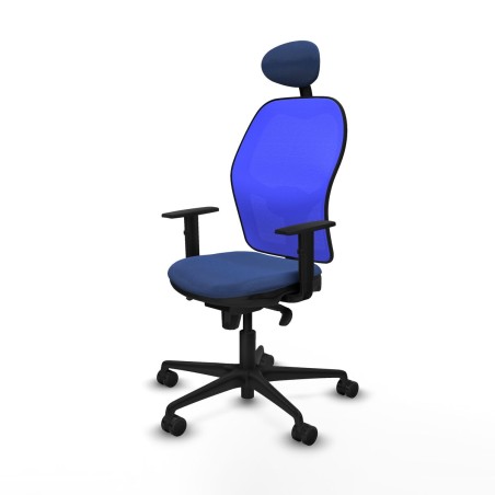 Sedia Ufficio con Poggiatesta Jorquera Piqueras y Crespo 1D036N1 Blu M