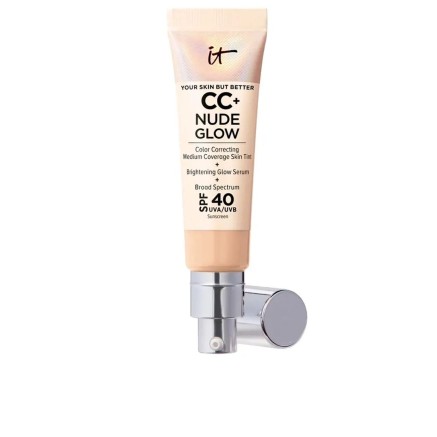 Base de Maquillaje Cremosa It Cosmetics CC+ Nude Glow Light Medium Spf