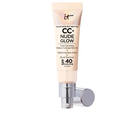 Base de Maquillaje Cremosa It Cosmetics CC+ Nude Glow Fair porcelain S