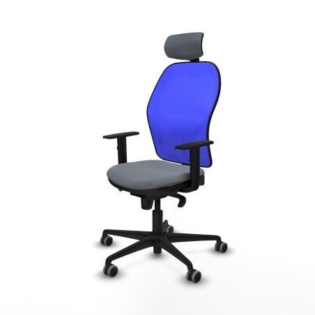 Office Chair with Headrest Piqueras y Crespo 1D036G2 Grey