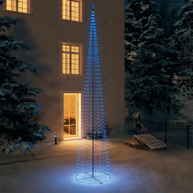 Sapin de Noël cône 752 LED bleues Décoration 160x500 cm