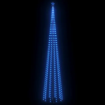 Sapin de Noël cône 752 LED bleues Décoration 160x500 cm 2