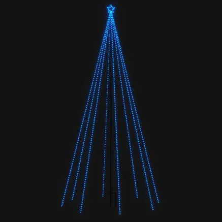 Sapin de Noël à LED Intérieur/Extérieur 576 LED bleu 3,6 m 2