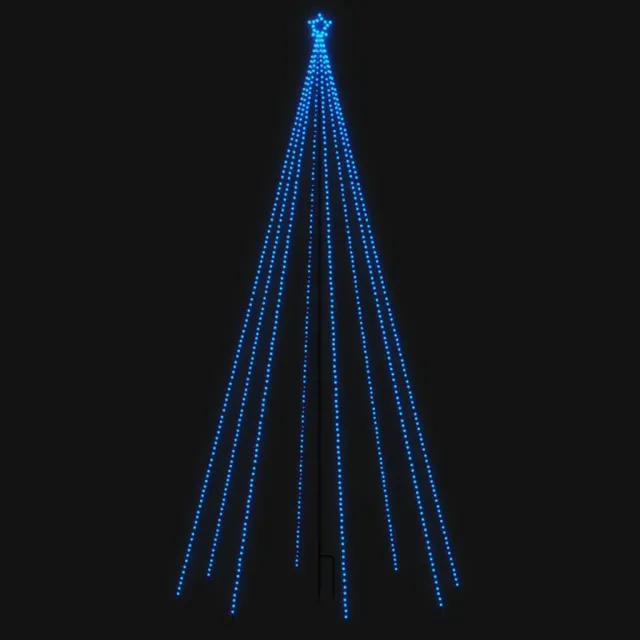 Sapin de Noël à LED Intérieur/Extérieur 576 LED bleu 3,6 m