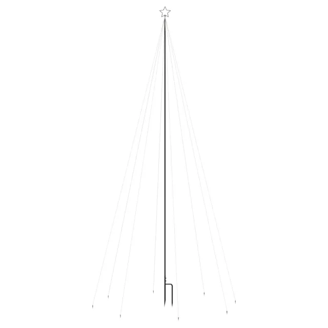 Sapin de Noël à LED Intérieur/Extérieur 576 LED bleu 3,6 m