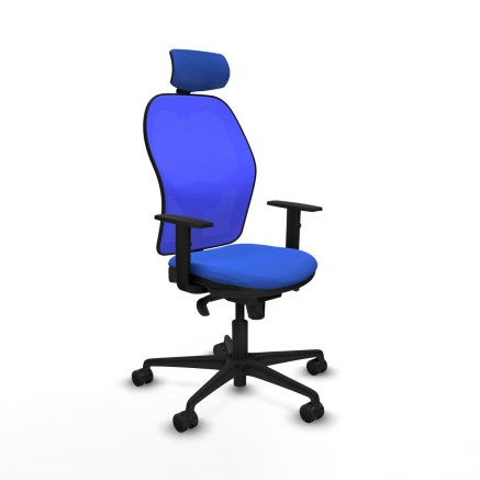Bürostuhl mit Kopfstütze Piqueras y Crespo 1D036N2 Blau