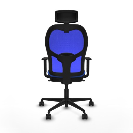 Chaise de Bureau avec Appui-tête Piqueras y Crespo 1D036N2 Bleu