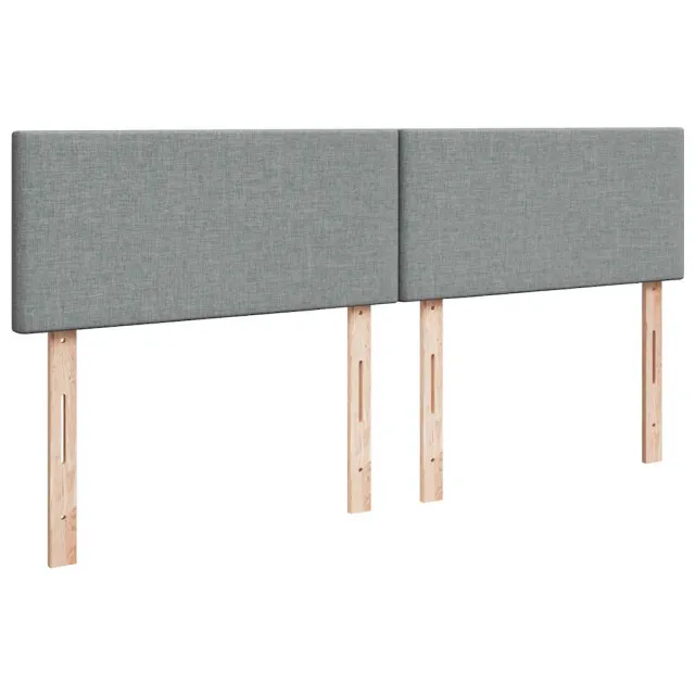 Sommier à lattes de lit avec matelas Gris clair 180x200cm Tissu