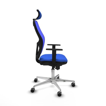 Office Chair with Headrest Piqueras y Crespo 1D086G2 Blue 2
