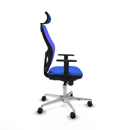 Office Chair with Headrest Piqueras y Crespo 1D086N2 Blue 2