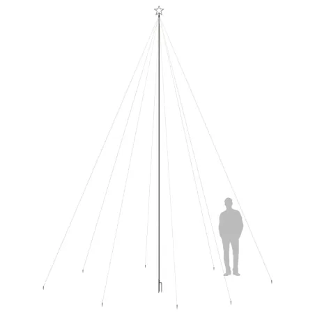 Sapin de Noël à LED Int/Extérieur 1300 LED blanc froid 8 m