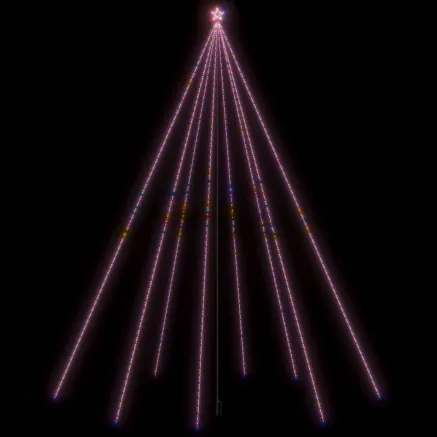 Sapin de Noël à LED Int/Extérieur 1300 LED colorées 8 m 2