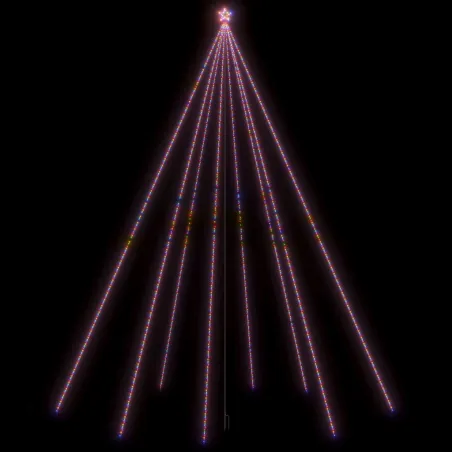 Sapin de Noël à LED Int/Extérieur 1300 LED colorées 8 m