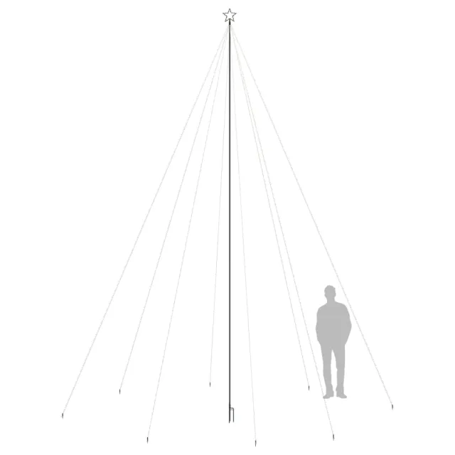 Sapin de Noël à LED Int/Extérieur 1300 LED colorées 8 m