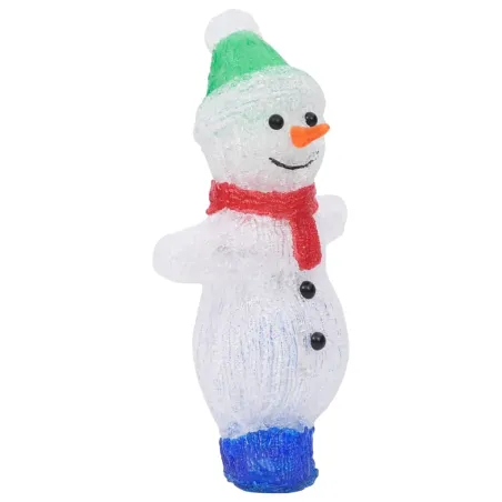 Silhouette de bonhomme de neige de Noël LED Acrylique 30 cm