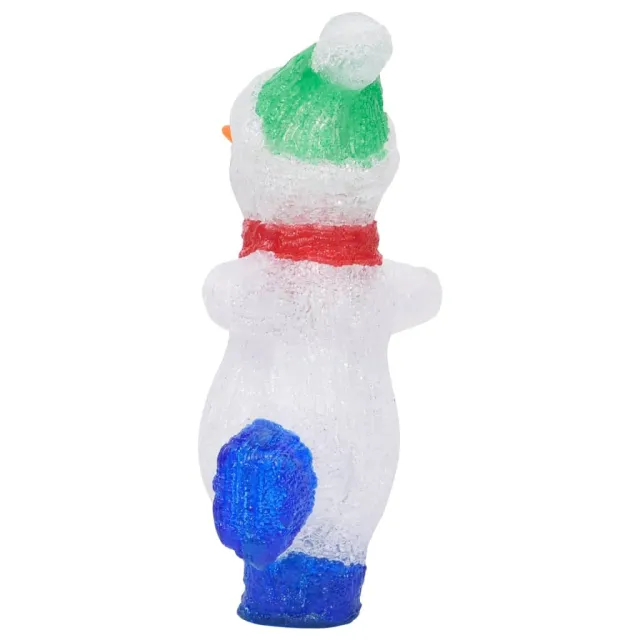 Silhouette de bonhomme de neige de Noël LED Acrylique 30 cm