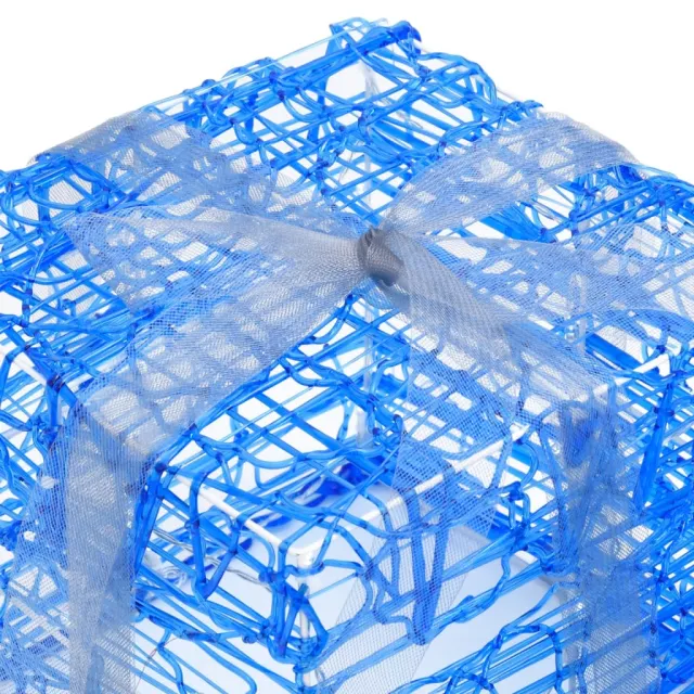 Boîtes-cadeaux de Noël décoratives 3 pcs Acrylique Blanc froid