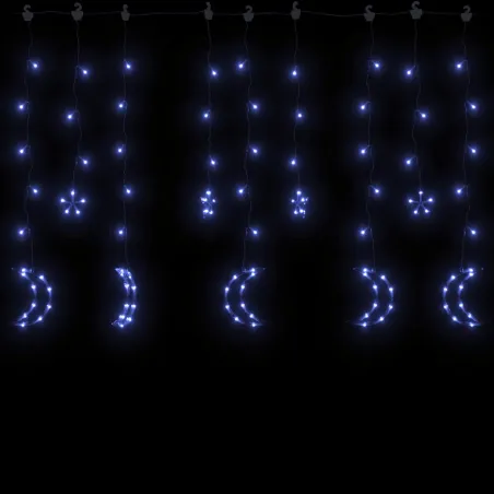 Guirlande lumineuse étoile et lune avec télécommande 345 LED