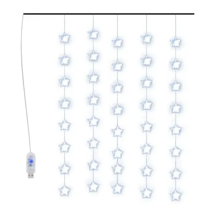 Guirlande lumineuse à étoiles LED 200 LED Bleu 8 fonctions 2