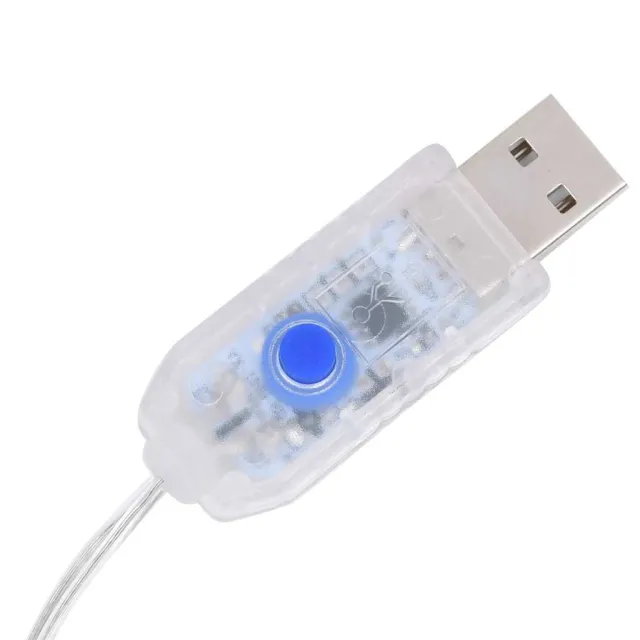 Guirlande lumineuse à étoiles LED 200 LED Bleu 8 fonctions