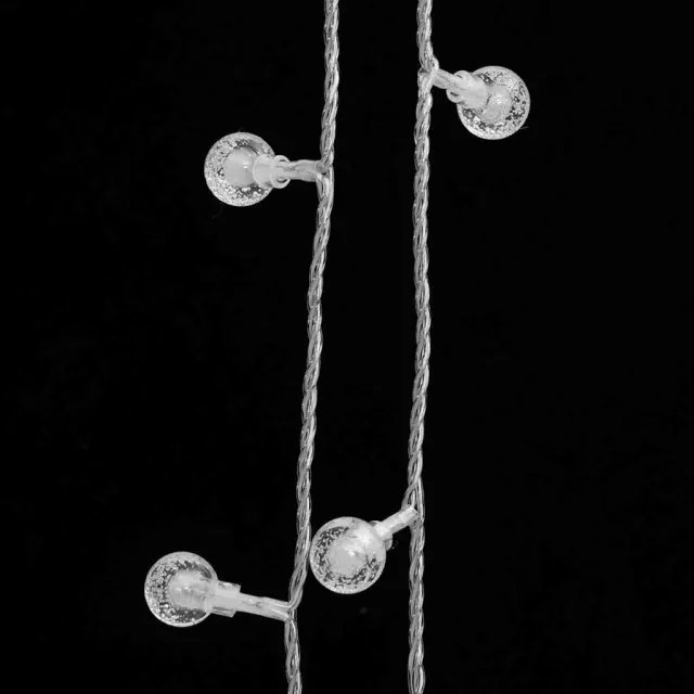 Guirlande lumineuse Globe 20 m 200 LED Blanc froid 8 fonctions