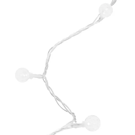 Guirlande lumineuse Globe 20 m 200 LED Blanc froid 8 fonctions