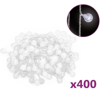 Guirlande lumineuse Globe 40 m 400 LED Blanc froid 8 fonctions 2