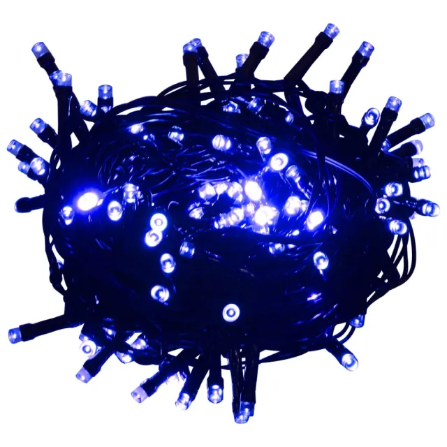 Guirlande lumineuse 400 LED Bleu 40 m 8 effets lumineux