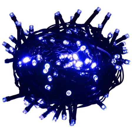 Guirlande lumineuse 400 LED Bleu 40 m 8 effets lumineux