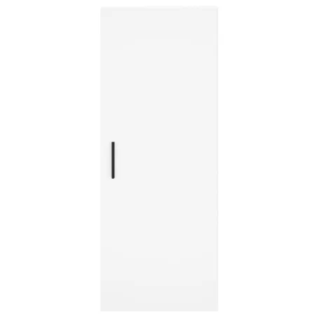 Buffet haut Blanc 34,5x34x180 cm Bois d'ingénierie