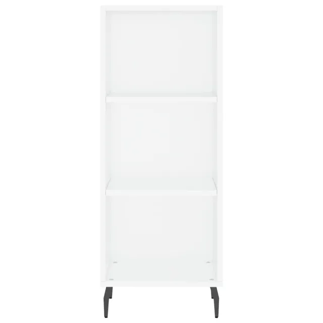 Buffet haut Blanc 34,5x34x180 cm Bois d'ingénierie