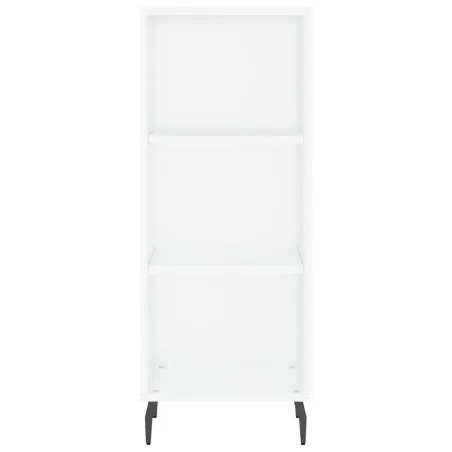 Buffet haut Blanc 34,5x34x180 cm Bois d'ingénierie