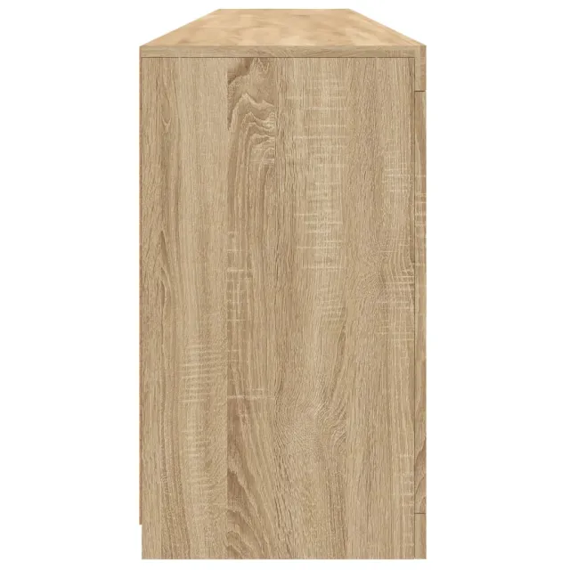 Buffet avec lumières LED chêne sonoma 202x37x67 cm