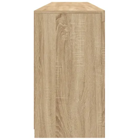 Buffet avec lumières LED chêne sonoma 181,5x37x67 cm